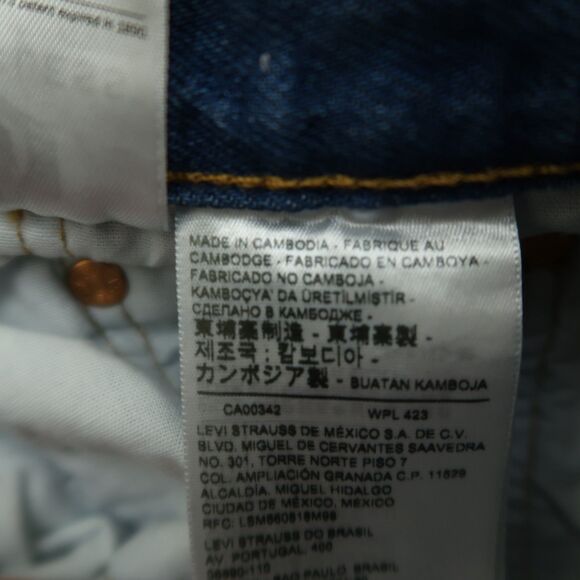 Levi's 501's Jeans Women's Size 26 High-Rise Skinny Denim 28" Inseam Destroyed - Picture 12 of 16